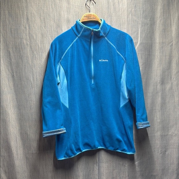 🇺🇸 Columbia Blue Quarter-Zip Pullover XL - Picture 1 of 7